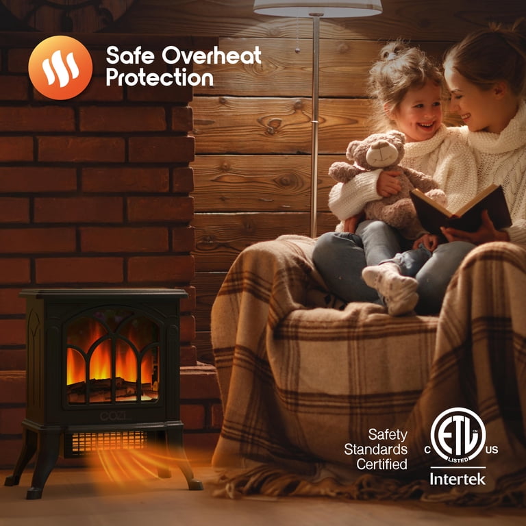 Cozi Stove Heater with Life-like Flame, 18in. - Walmart.com