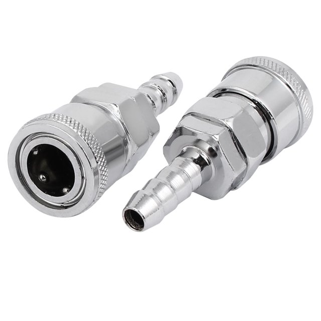 Compresor de aire SH-20, acoplador rápido niquelado de 2 piezas para tubo de 8 mm de diámetro interno