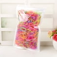 thumbnail image 6 of 1000pcs/bag Baby Girl Disposable Elastics Rubber Hair Bands Children Ponytail Holder Kid Small mixed candy color, 6 of 9