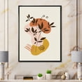 thumbnail image 2 of Designart 'Minimalist Shapes With Ancient Plant II' Modern Framed Canvas Wall Art Print, 2 of 5