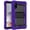 Purple, variant on For BLU Tab One 5G Tab Tough Tablet Strong Kickstand Hybrid Case Cover - Black