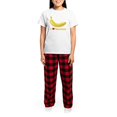 thumbnail image 4 of CafePress - I Love Banana Women's Light Pajamas - Women's Short Sleeve Print T-Shirt and Pants Light Cotton Pajama Set, 4 of 7