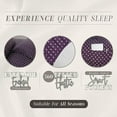 thumbnail image 3 of Mocassi 6-Piece Sheet Set with Smart Pockets Delilah Polkadot - 1500 Thread Count Cozy, Fade & Wrinkle Resistant, Polkadot Sheet Set, King, Eggplant Purple, 3 of 5