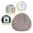 thumbnail image 2 of Chocolate Chevron Small Classic Bean Bag, 2 of 5