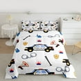 thumbnail image 2 of Castle Fairy Police Car Full Size Comforter Sets 3-Piece for Kids Teens Children,Car Theme Bedding Comforter Set,Cartoon Car Lightweight Bedding Sets,Ultra Soft Home Decor,Reversible, 2 of 8