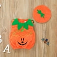 thumbnail image 4 of Uccdo Baby Girl Boy Halloween Pumpkin Clothes With Hat, Kids Party Fancy Outfits One-Piece Rompers Bodysuits, 0-12M, 1-2T, 4 of 7