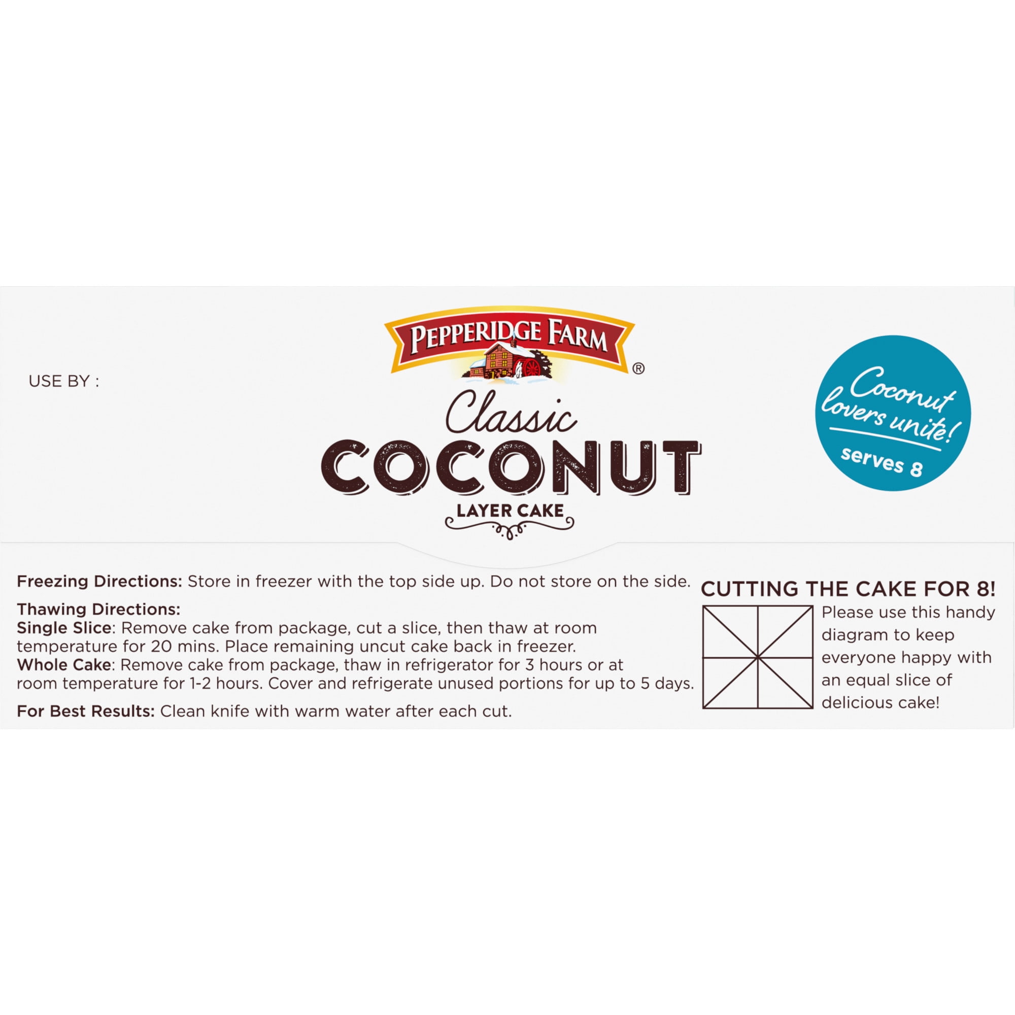 Pepperidge Farm Frozen Coconut Layer Cake, 19.6 oz. Box