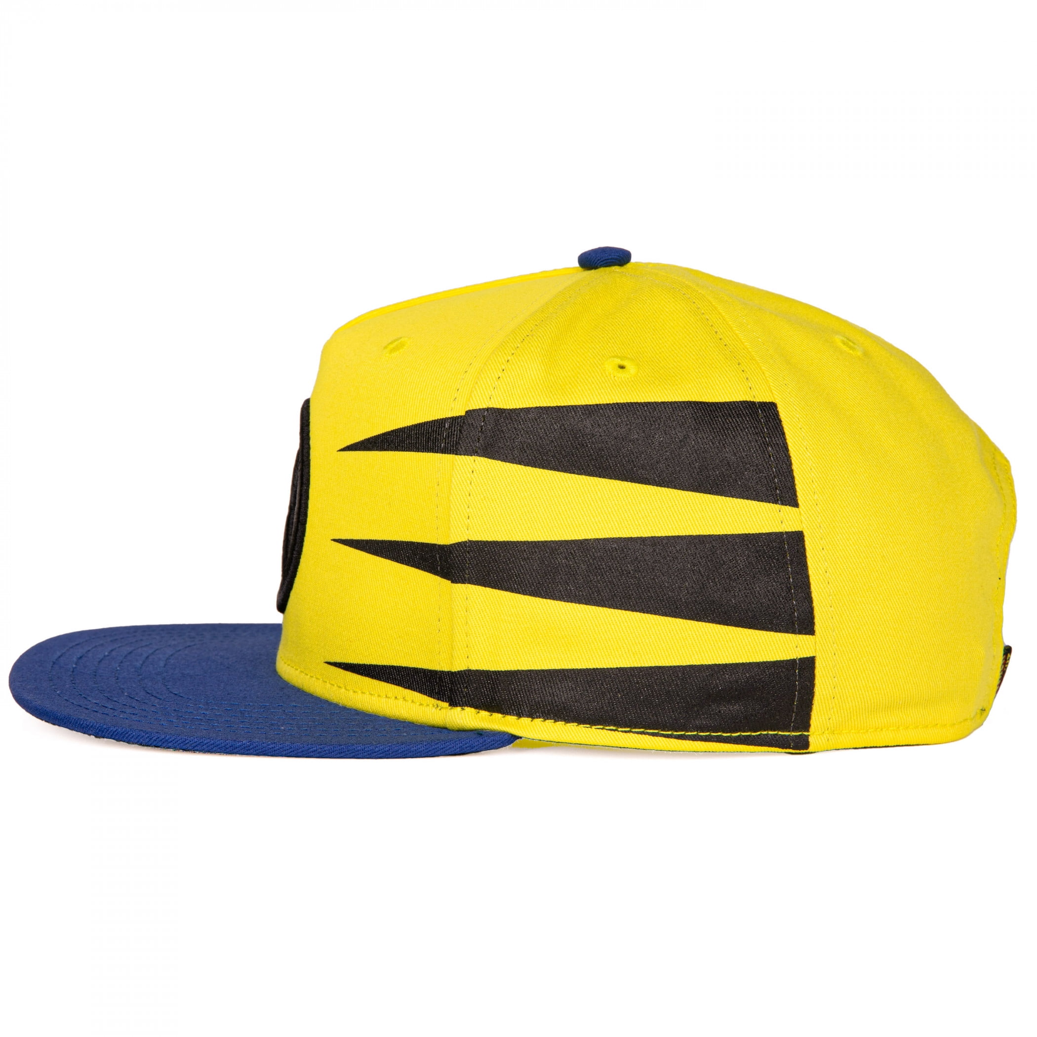 Marvel X-Men Wolverine Snapback Hat - Adjustable Flat Brim Baseball Cap