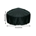 thumbnail image 3 of Hbdhejl Housse de Barbecue, Housse de Pluie et Ronde, Housse de Protection pour Barbecue, Extérieur, 3 of 6