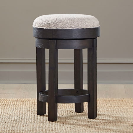 Liberty Furniture Weston Uph Swivel Console Stool (RTA) – Brown