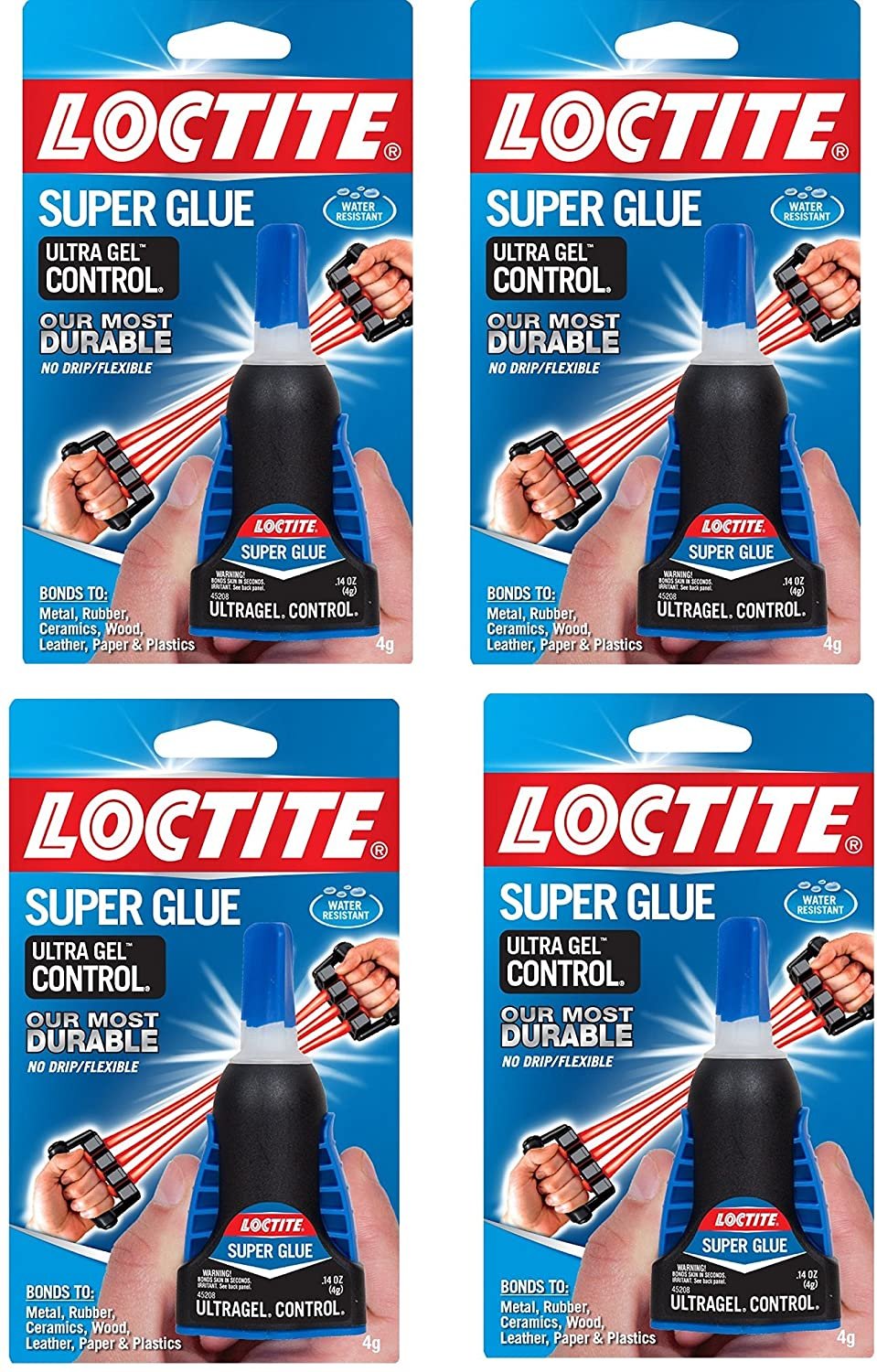 Loctite Ultra Gel Control Super Glue 1363589, npsoHn 4 Pack4 gram