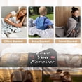 thumbnail image 4 of Custom Blanket with Picture, Picture Blankets Customized for Birthday Anniversary, Custom Gifts for Him Her, Picture Blankets Customized(1 Photo with Text) Blankets, 4 of 5