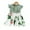 Green, variant on FLMEI Toddler Baby Girls Dresses Outfits Ruffle Sleeve Summer Dress Kids Cute Floral Sundresses for 12 Months - 8 Years