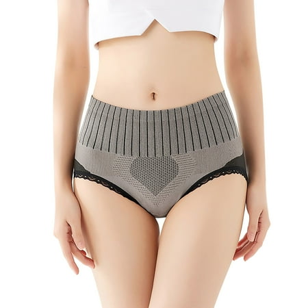 

Underwear For Women High Waist Tummy Briefs Girdle Waist And Lift Cotton Crotch Triangle Palazzo Trousers Panties 6 Pack