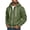 Army Green, variant on GERsome Men's Zip Up Hooded Sweatshirt Drawstring Long Sleeve Casual Jacket with Pockets Solid Color