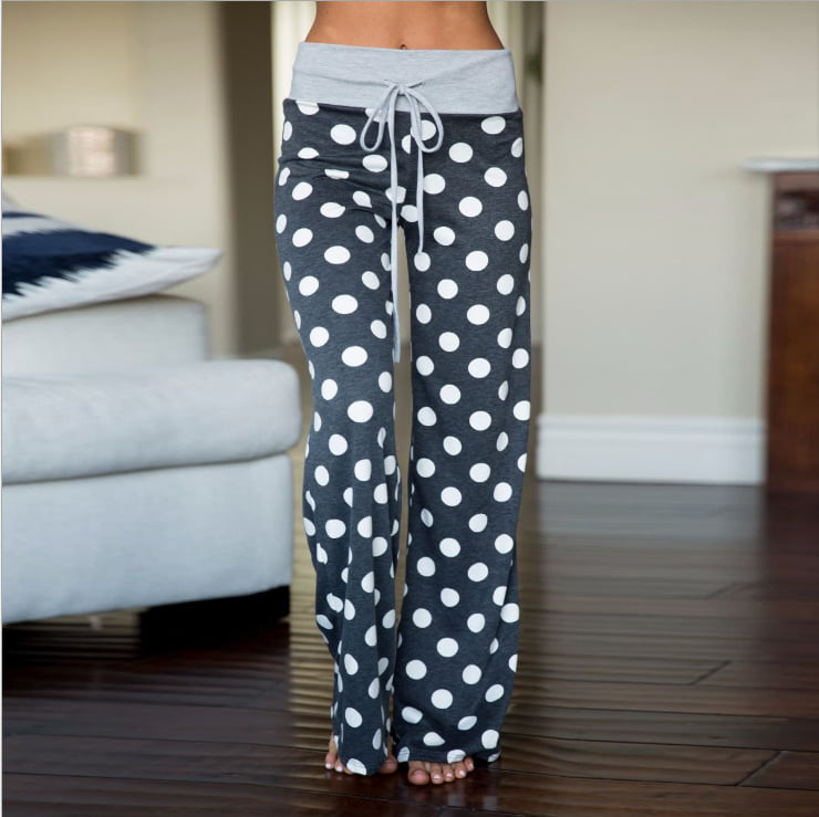 NTNY3 Womens Jogger Pyjama Bottoms Sleep Lounge Pants Casual Ladies Nightwear Elastic Waist Pjs Trousers Pajama 