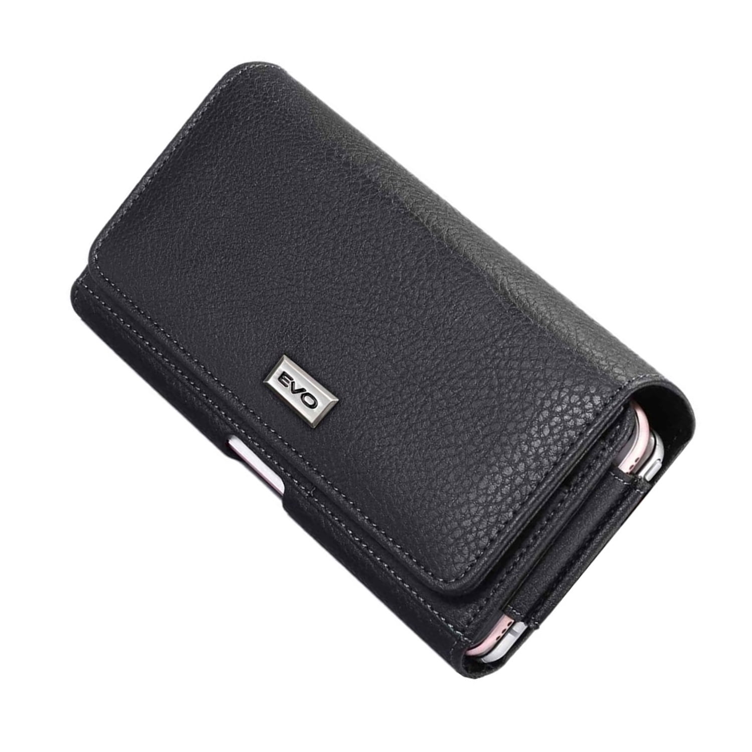 EVO 6.9-Inch Horizontal Belt Clip Phone Pouch – Black