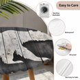 thumbnail image 3 of White Brown Bear Round Tablecloth for 55-60 Inch Tables,Fitted Table Cover with Elastic Edge,Farmhouse Country Rustic Wooden Grain Waterproof Outdoor Table Cloth Protector for Patio Garden Dinner, 3 of 9