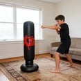 thumbnail image 4 of Inflatable Punching For Adults And Kids With Stand Base Heavy Duty Training For Fitness Boxing MMA, 4 of 5