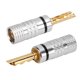 thumbnail image 3 of Conectores 5 Piezas J.10054 Conector Tipo Banana Dentado 4 Mm Sin Soldadura Chapado En Oro De 24 Quilates Cable De Altavoz Conectores Tipo Banana Para Revestimiento De Cables De, 3 of 7
