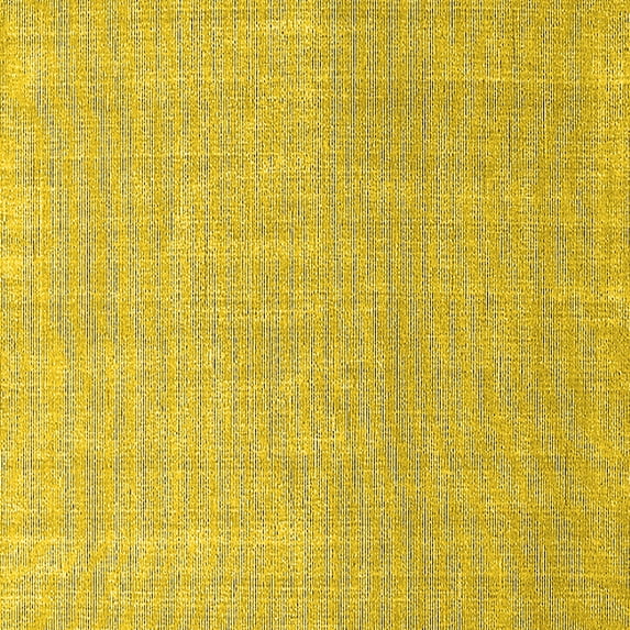 Ahgly Company Indoor Square Oriental Yellow Industrial Area Rugs, 5' Square