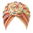 thumbnail image 1 of Visland Turban Rétro Imprimé Extensible Confortable Super Doux Cache-Cheveux Respirant Bohème Pré-Noué Bonnet pour Femmes pour la Vie Quotidienne, 1 of 6