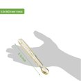 thumbnail image 4 of HINMAY Mini pinzas para aperitivos, pinzas pequeñas para servir de 5-3/4 pulgadas, juego de 4 (dorado), 4 of 5