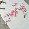 thumbnail image 2 of Cherry Blossom Iron Patch, Iron on Blossom Plum Applique Patch Embroidery Flower Vines, Iron on Patches Cherry Blossom (1 pcs-A), 2 of 6