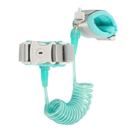 Durable Child Harness Walking Wrist Band Leash w/ Lock Green