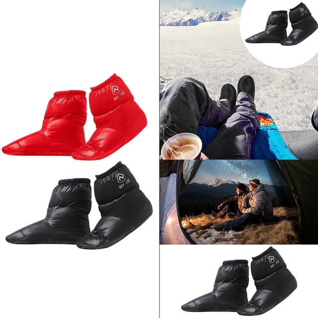 2 pares de zapatos de Calcetines de agua Soledad Botella de Zapatillas Invierno para oficinas de ciclismo Zapatillas blancas abajo