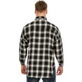 thumbnail image 4 of FUTATA Men's Black And White Plaid Shirts Long Sleeves, Casual Men's Shirts Top Plaid, Buttons Long Sleeve Shirts, 4 of 5