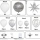 thumbnail image 2 of Set de globos para cumpleaños, globos decoracion fiesta, globos para fiesta de discoteca, decoraciones para fiestas de cumpleaños con globos para hombres y mujeres, 2 of 4