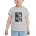 thumbnail image 2 of DNA Checks Itself Before It Wrecks Itself Cute Toddler Tshirts for Boys Girls (Gray, Youth S), 2 of 5