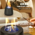 thumbnail image 4 of VONKY Iron Stay Smokeless And Odorless With Mini Desktop Firepit Moving Desktop Fire Forpit To Desired Straight tube style, 4 of 6