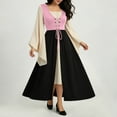 thumbnail image 5 of Womens Renaissance Costume Dress Medieval Pirate Peasant Corset Dresses Bell Sleeve A-Line Maxi Dresses, 5 of 8