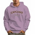 thumbnail image 5 of Men's 100% Cotton CHICAGO Hoodie 330g Thick Pocket Hood, 5 of 16