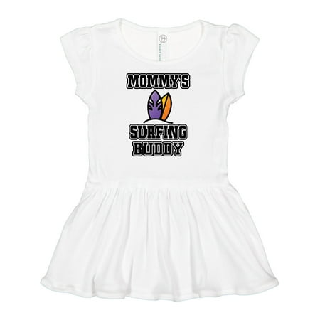 

Inktastic Mommy Surfing Buddy Surfboard Gift Baby Girl Dress