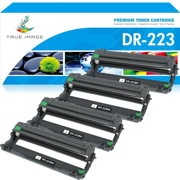 DR223 Drum Unit Compatible for Brother DR-223CL TN-227 MFC-L3710CW/L3750CDW/L3770CDW HL-L3270CDW/L3210CW/L3230CDW/L3230CDN/L3290CDW (Black 4-Pack)