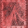 thumbnail image 1 of Ahgly Company Indoor Square Oriental Red Industrial Area Rugs, 7' Square, 1 of 4