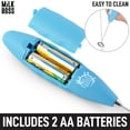 thumbnail image 6 of Milk Boss Milk Frother Handheld with Batteries - Comfort Grip Milk Wand - Teal, 6 of 6