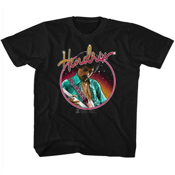Jimi Hendrix Neon Black Toddler T-Shirt