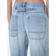thumbnail image 5 of Celebrity Pink Women's and Women's Plus Slouchy Wide Leg Jean with Back Buckle, Sizes 1-24, 5 of 7