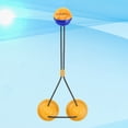 thumbnail image 2 of KAKOWELY Drawstring Dog Toy 1 Pc Dog Toy with Double Sucker Drawstring Dog Toy Teething Rope Toy Pet Supply for Dogs (Double Orange With Blue)3.74"X3.74"X2.56", 2 of 4