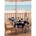 thumbnail image 2 of Outdoor Tablecloth with Umbrella Hole for Patio/Picnic/Party/Camping, Pink Tulip Waterproof Table Cloth Rectangle Table Cover Washable, Spring Romantic Botanical Flowers Branches (60"x 84"), 2 of 8