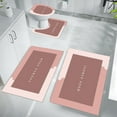 thumbnail image 5 of Dvumao Rugs for Living Room Clearance, 4 Piece Bathroom Toilet Mat Set Super Absorbent Dry Machine Washable Non Slip Backing For Safe And Easy Cleaning Perfects For Any Home Hotel Shower Room, 5 of 8