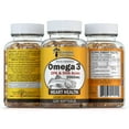 thumbnail image 4 of Sunshine Naturals Omega-3 Fish Oil Softgels, Heart & Brain Health Support, Dietary Supplement, 120 Softgels, 4 of 6