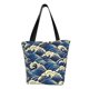thumbnail image 1 of Disketp Japanese Water Wave for Women’s Casual Shoulder Tote Bag Cross-body Handbags for Shopping, Travel and Daily Use, 1 of 6