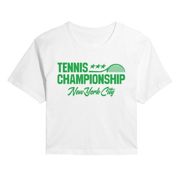 Instant Message - Tennis Championship NYC Cropped Graphic T-Shirt