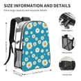 thumbnail image 4 of Kdxio Daisies Flowers Clear Backpack, Transparent Bookbag for School for Women Men, Capacity Clear Bag for College, Travel, 4 of 7