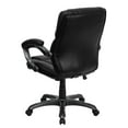 thumbnail image 6 of Flash Furniture Megan Mid-Back Black LeatherSoft Overstuffed Swivel Task Ergonomic Office Chair with Arms, 6 of 9